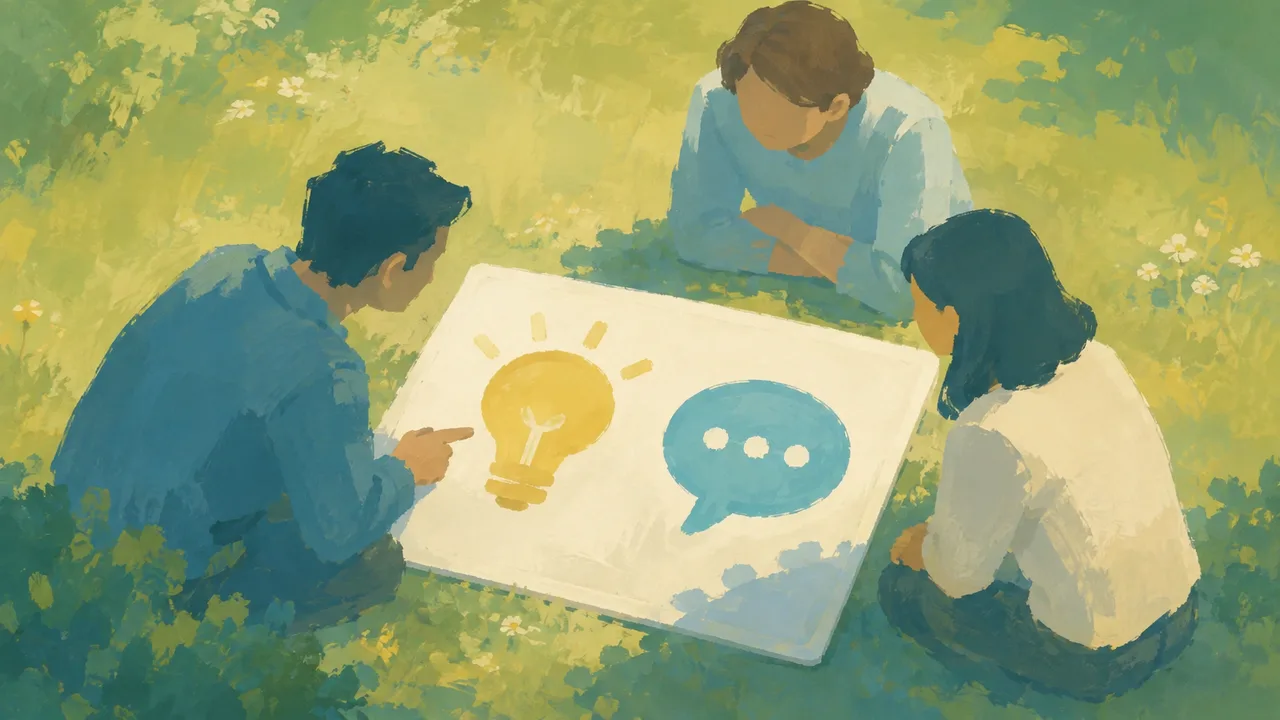 Painterly homepage-style scene representing the shared function of Lumichats(Free) — A Claude Code alternative for people who avoid the terminal and Aymo AI — All-in-one AI Platform for Teams.