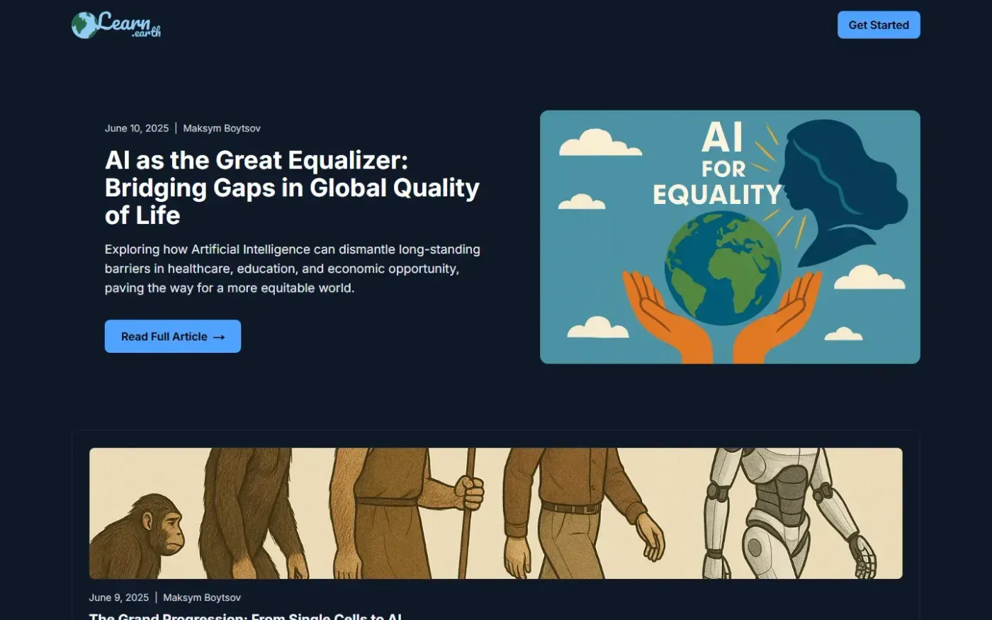 Learn — Blog page