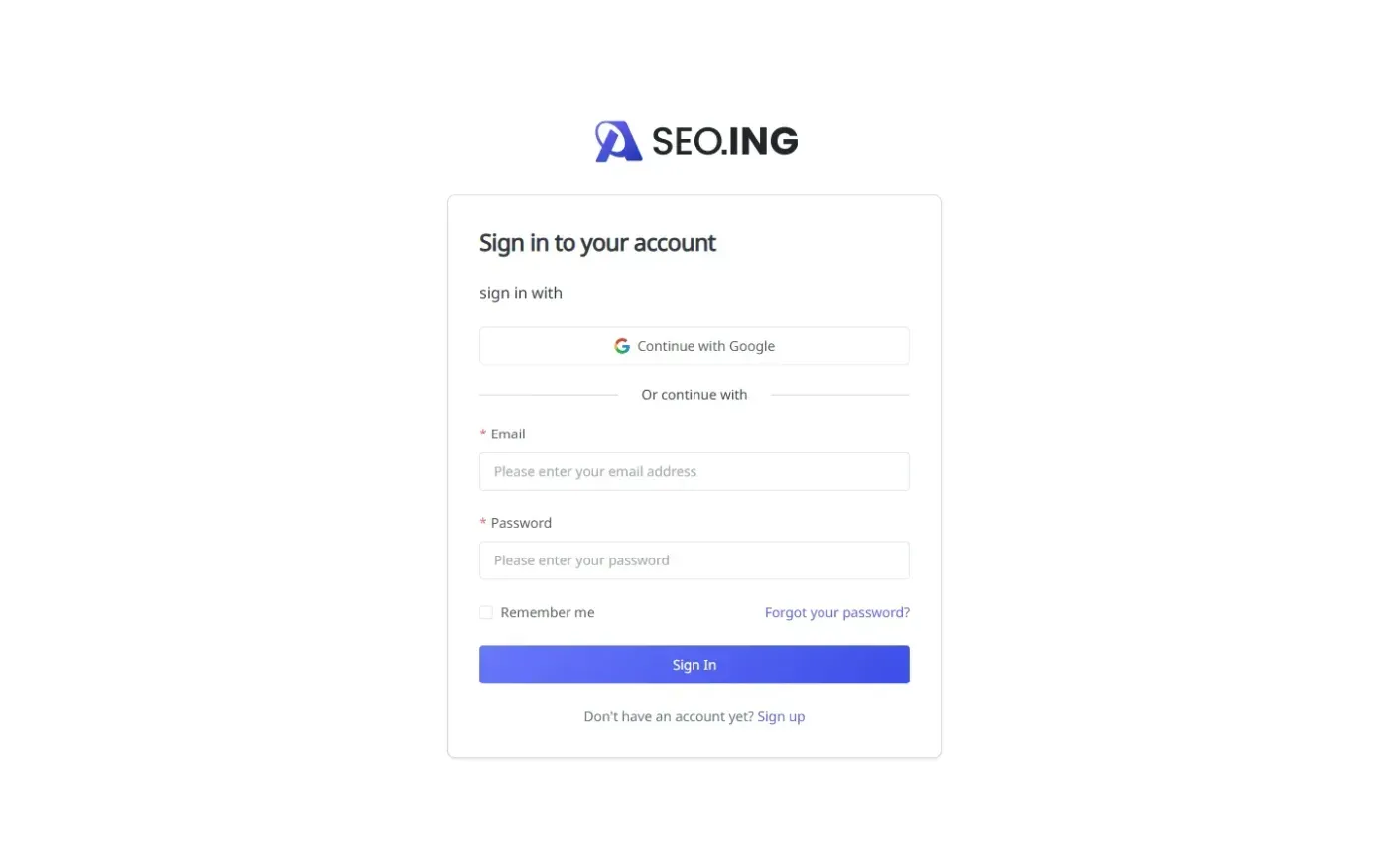 Seo — Profile page