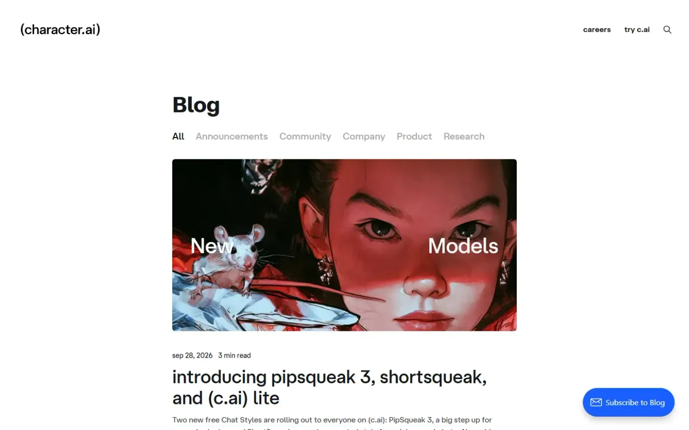 Character — Home page