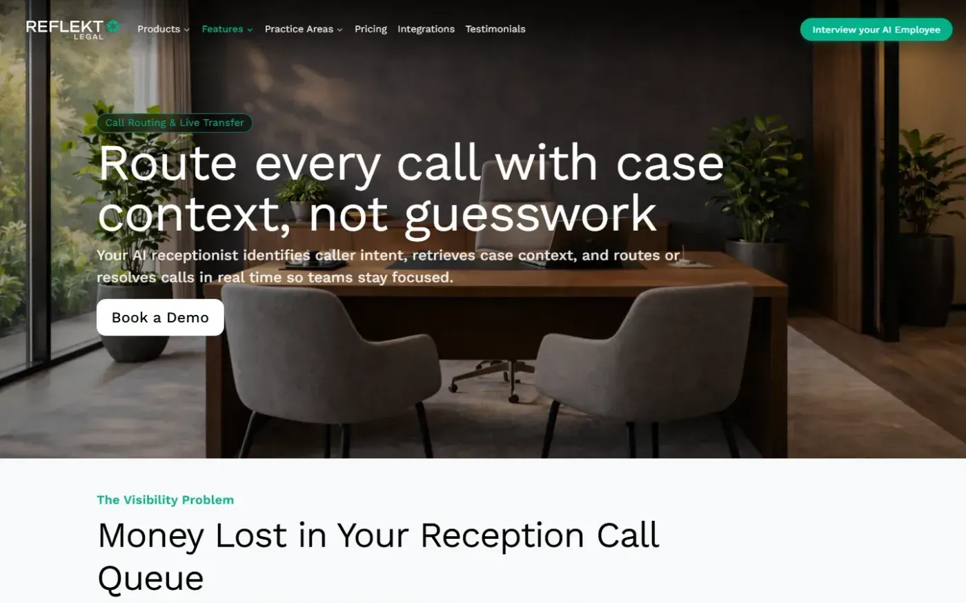 Reflektlegal — Features page