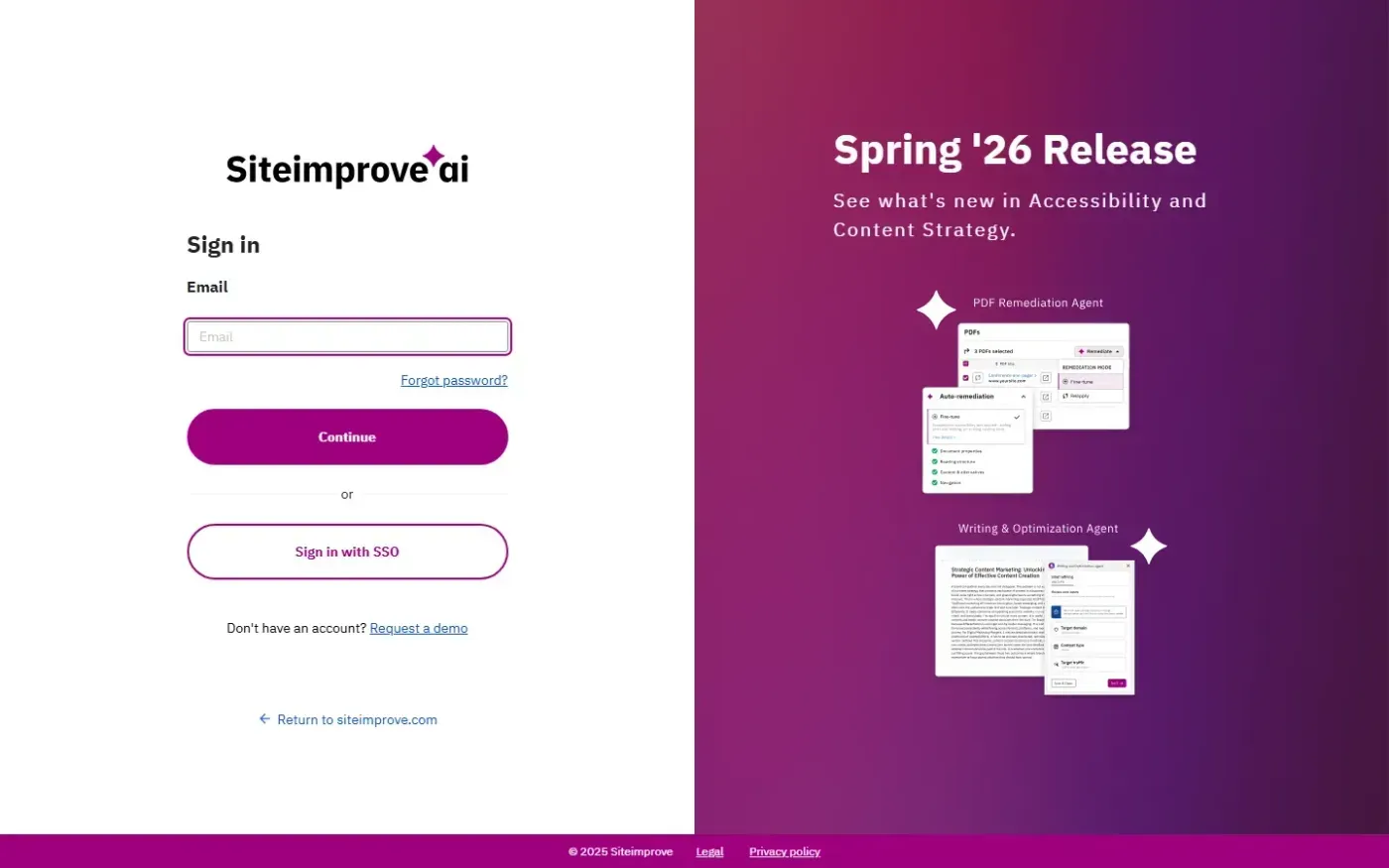 Siteimprove — Home page