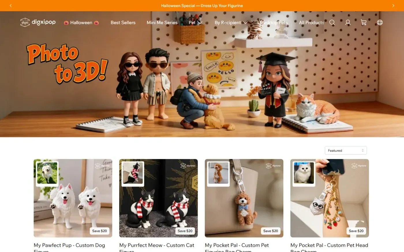 Digxipop — Collections page