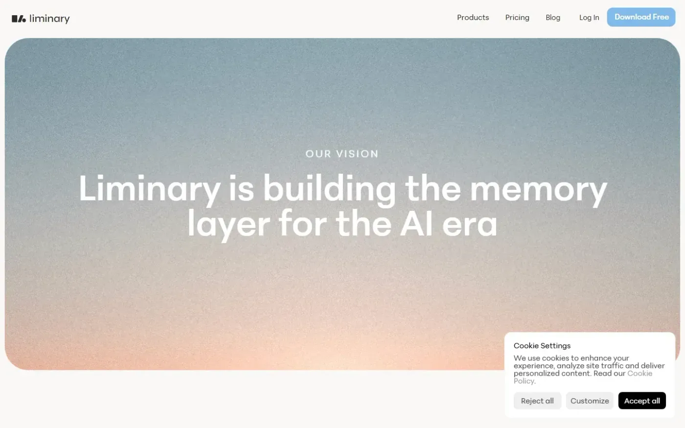 Liminary — About page