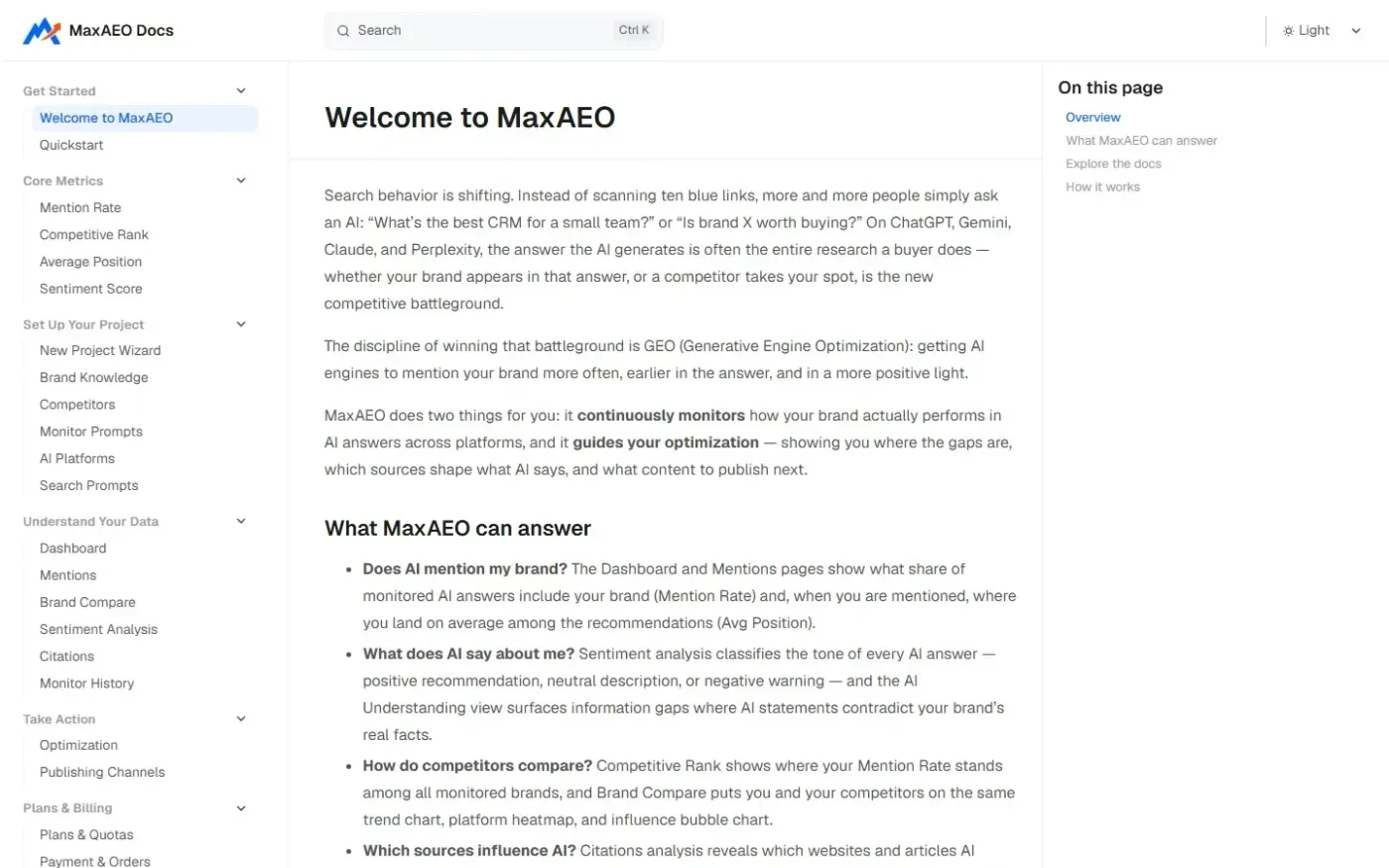 Maxaeo — Docs page