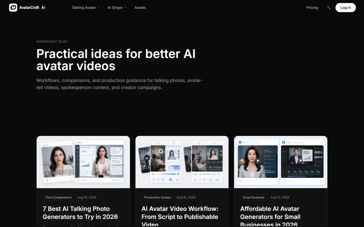 Avatarcraft — Blog page