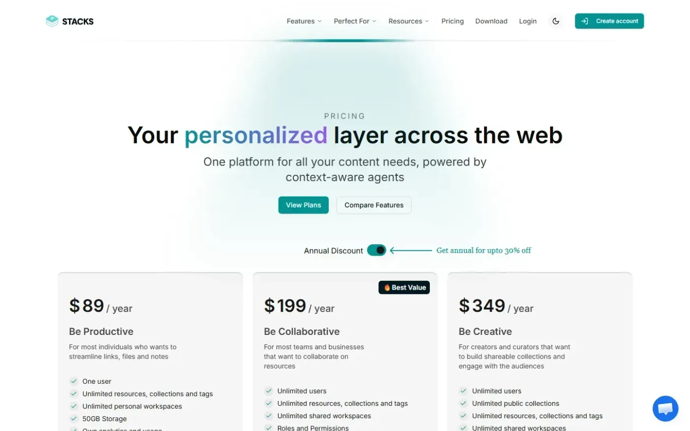 Betterstacks — Pricing page