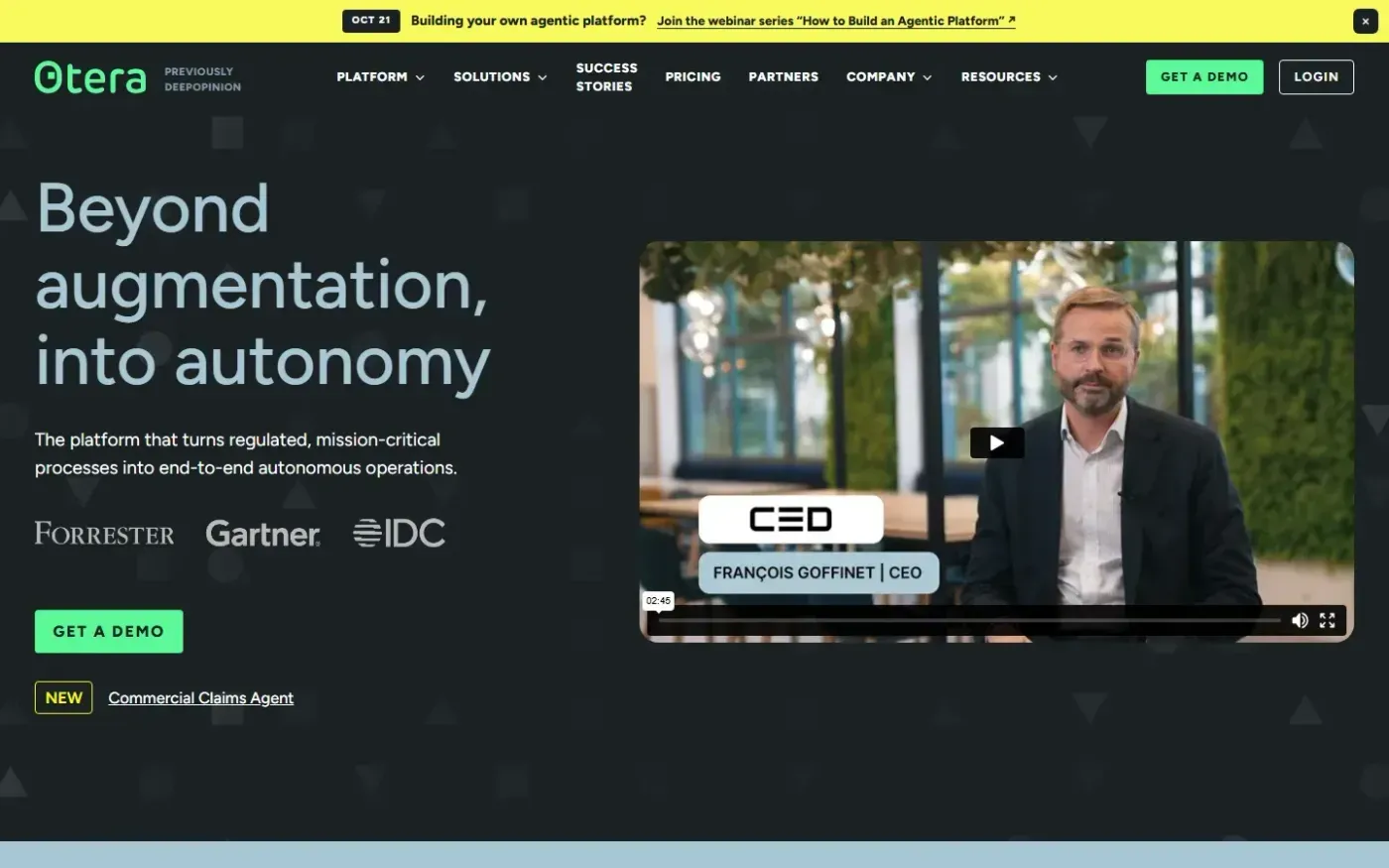 Deepopinion — Solutions page