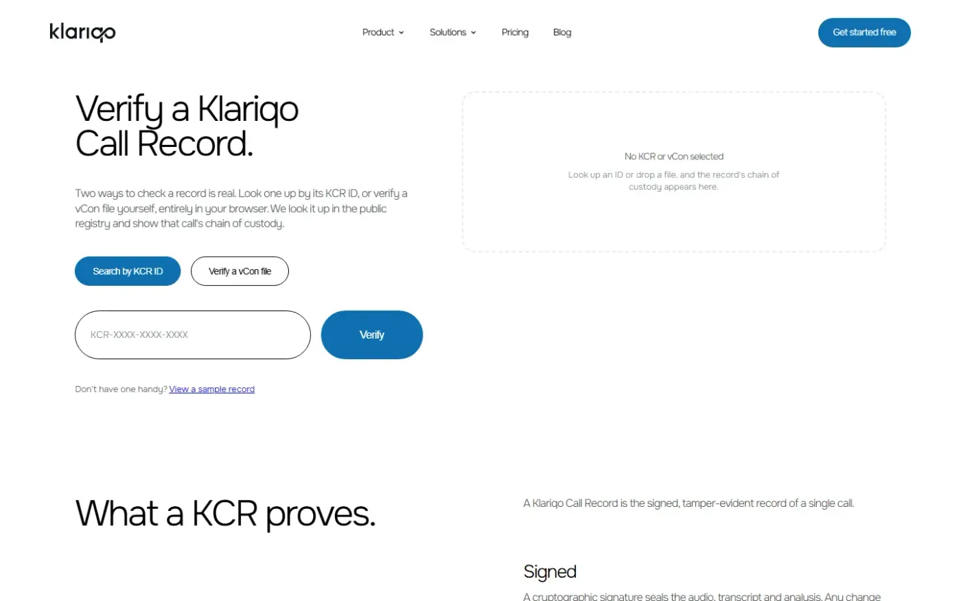 Klariqo — Home page