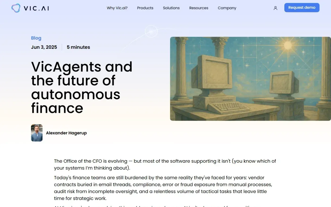 Vic — Blog page