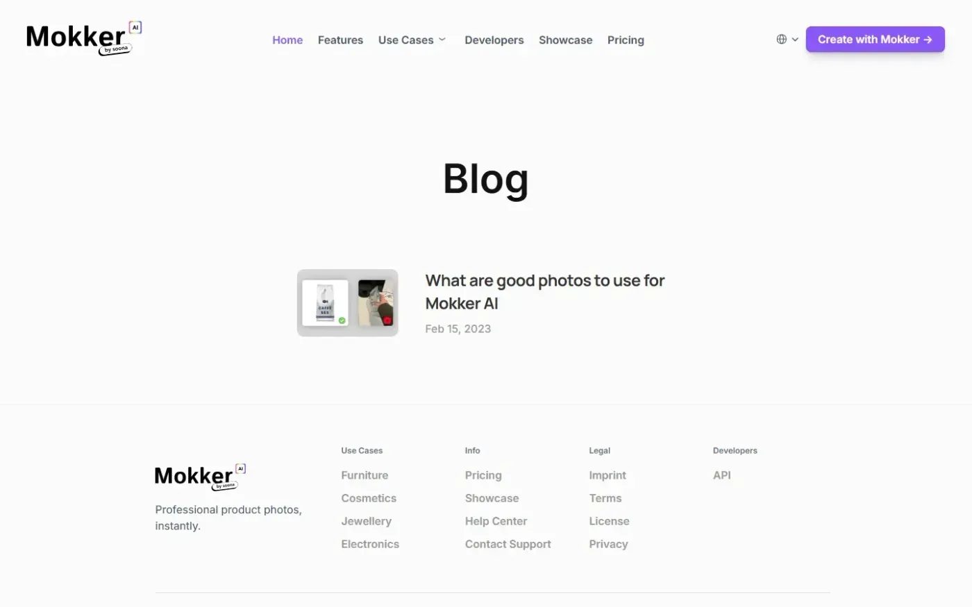 Mokker — Blog page