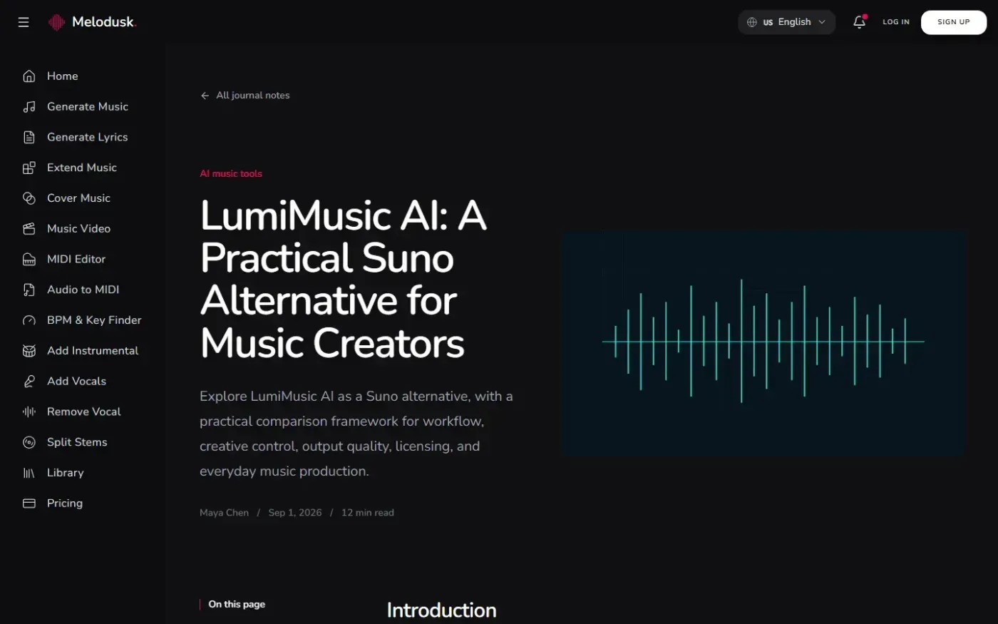 Melodusk — Blog page