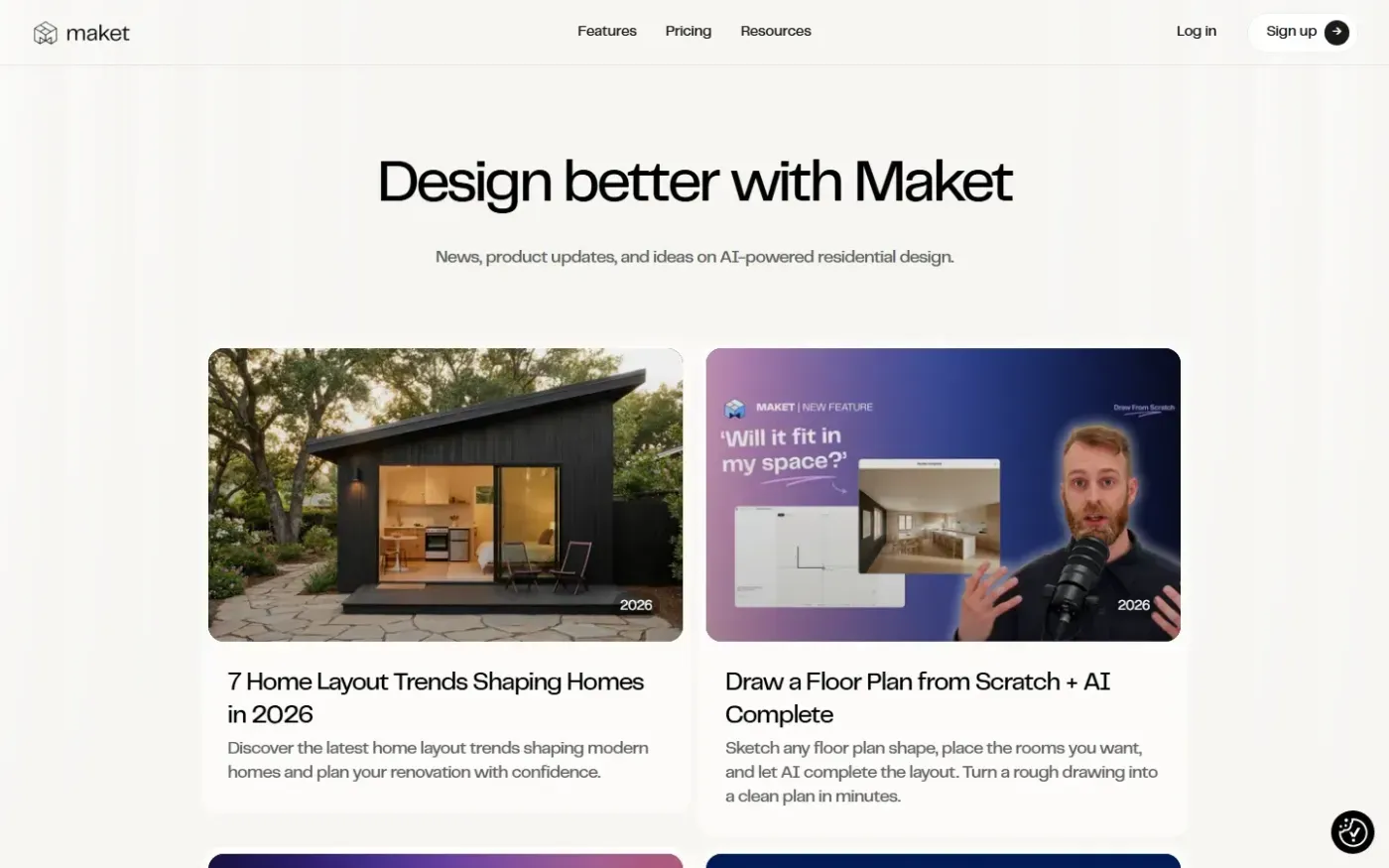 Maket — Blog page