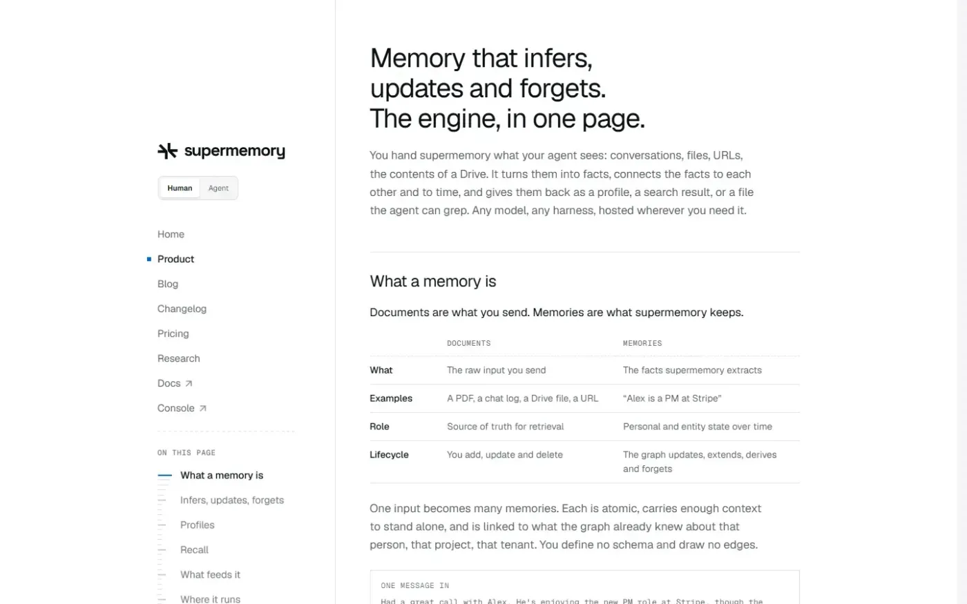Supermemory — Product page