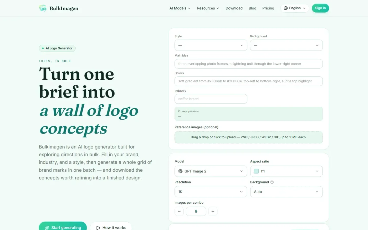 Bulkimagen — Tools page
