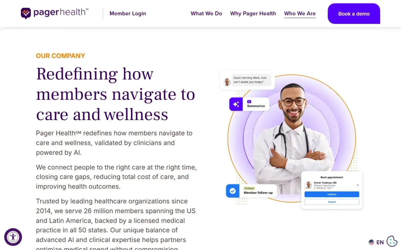 Pagerhealth — About us page