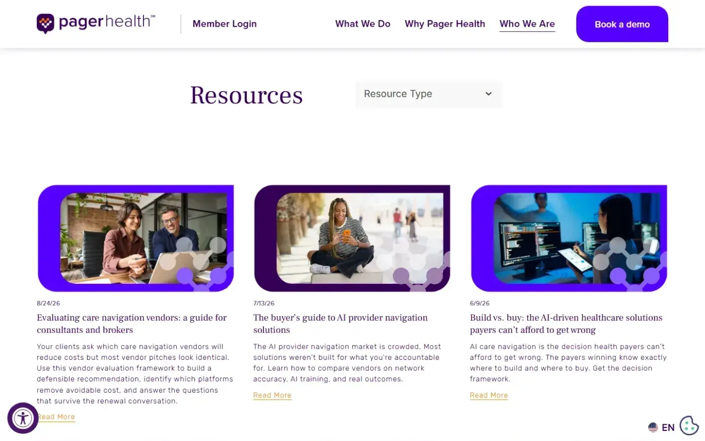 Pagerhealth — Resources page