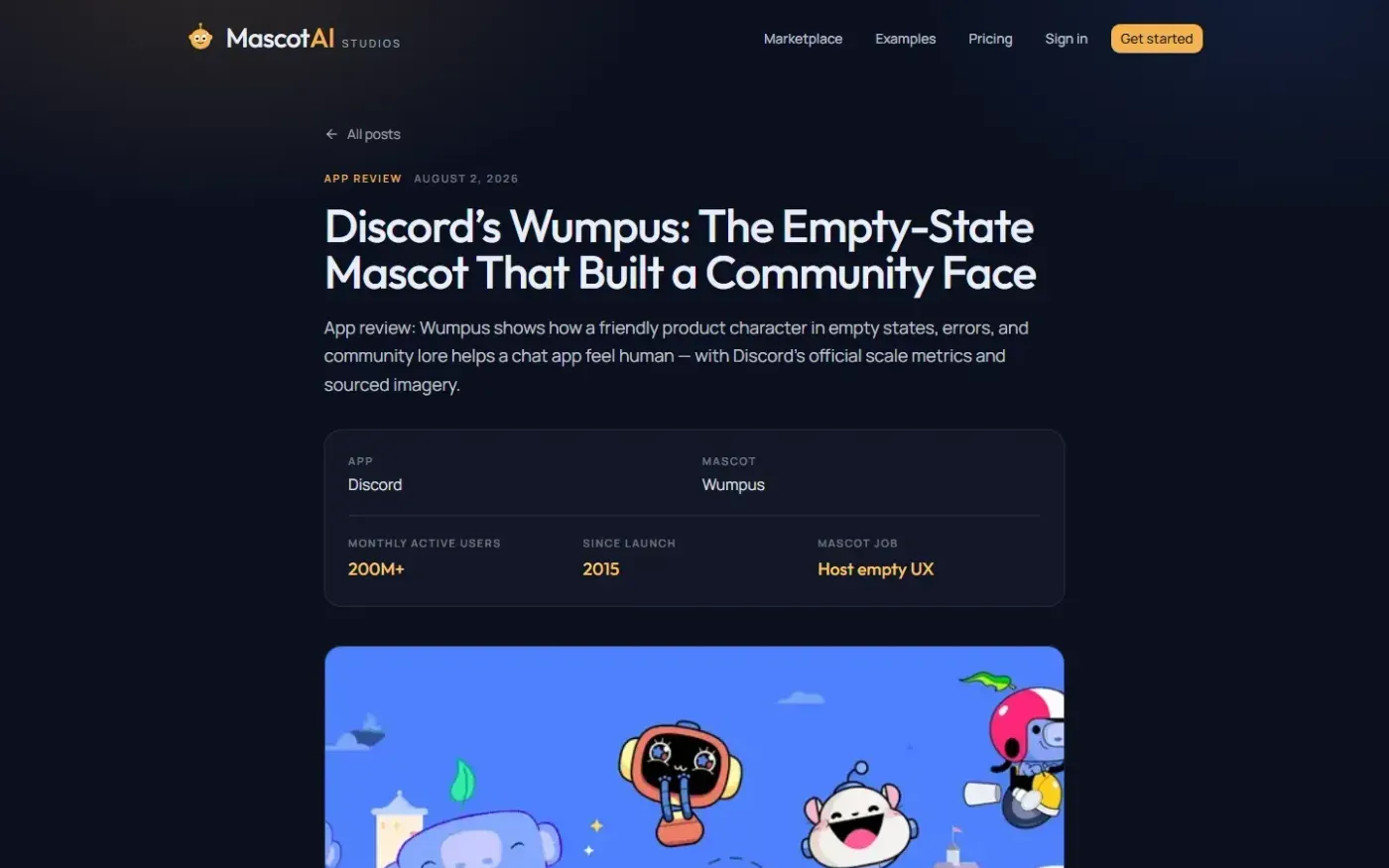 MascotAI — Animated SVG mascot studios for apps that need a personality — Blog page