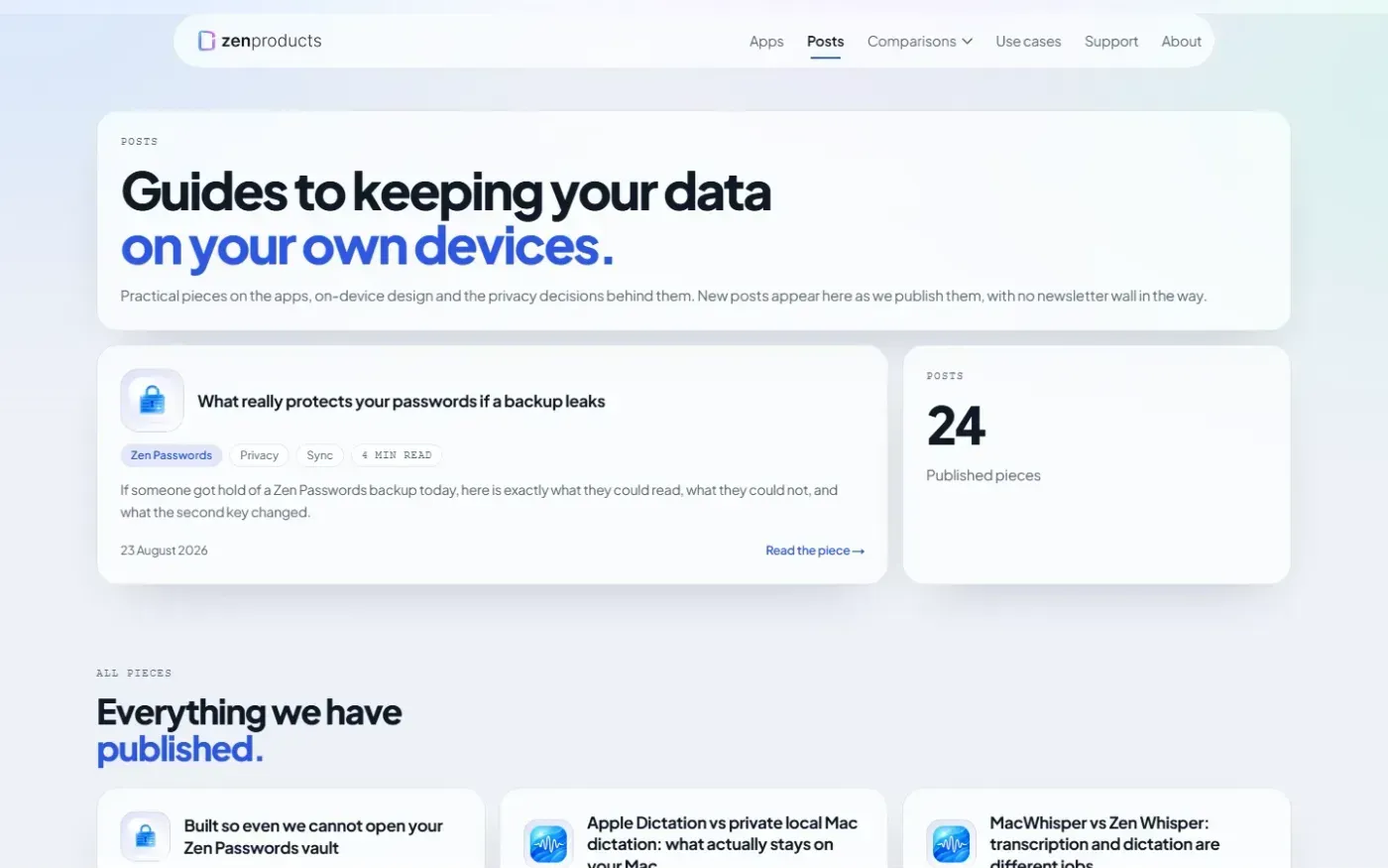 Zen Whisper — On-device Mac dictation that types into any app — Posts page