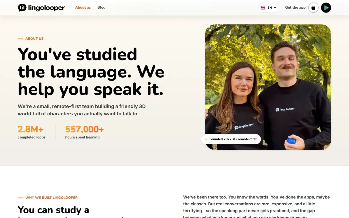 Lingolooper — About page