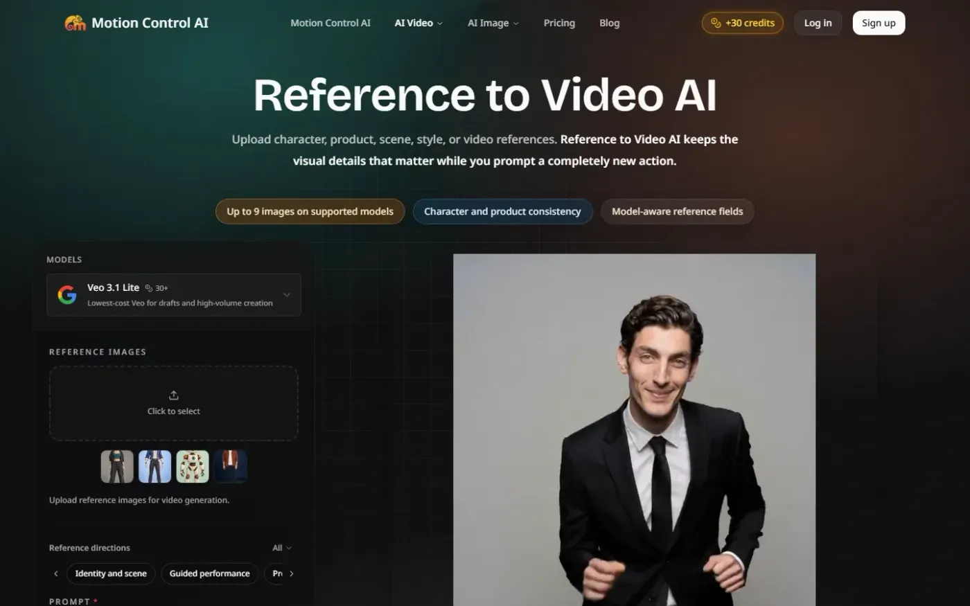 Motion-control-ai — Reference to video ai page