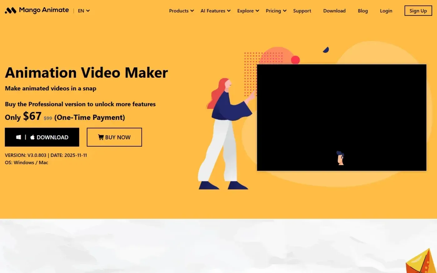 Mangoanimate — Products page