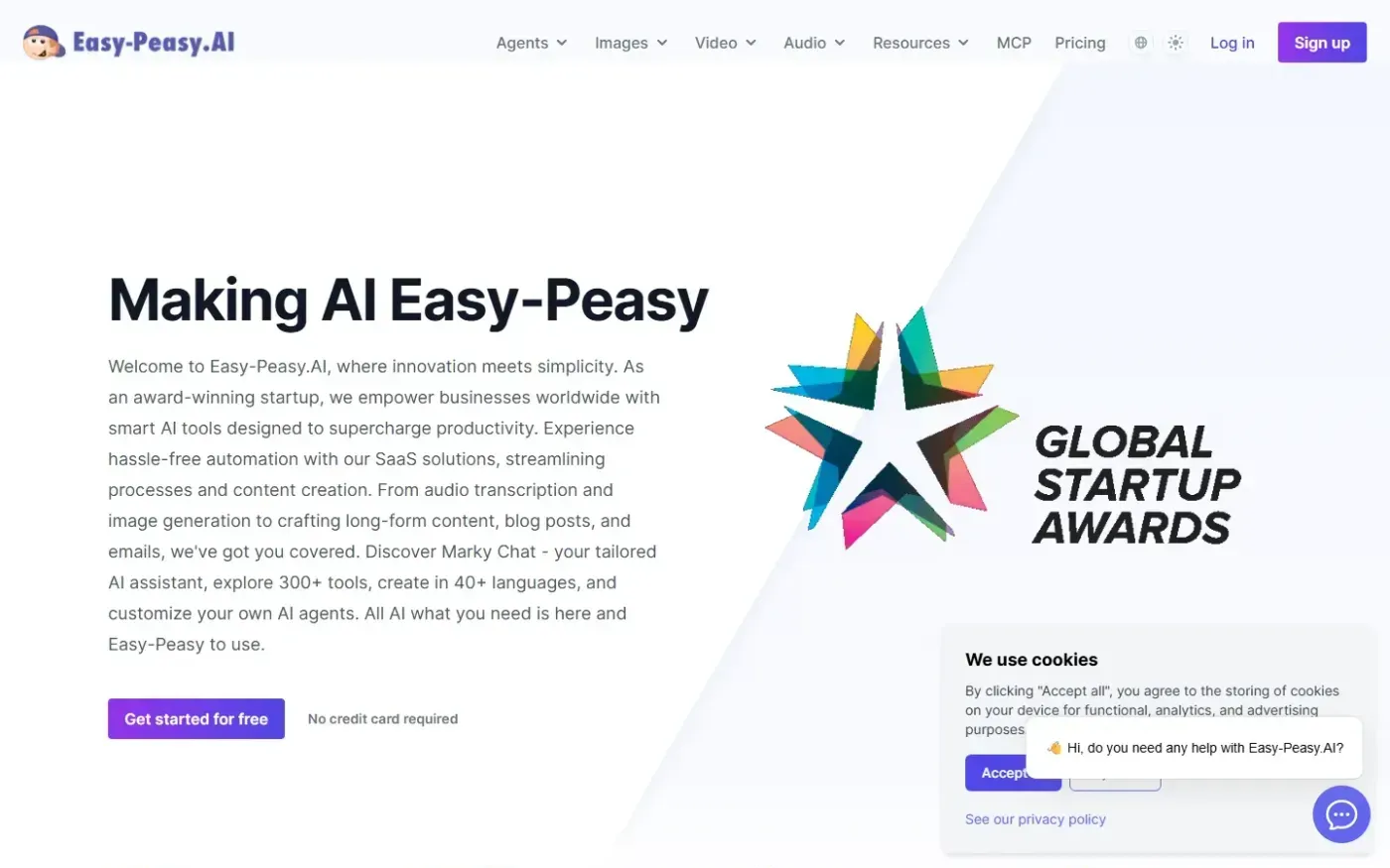 Easy-peasy — About us page