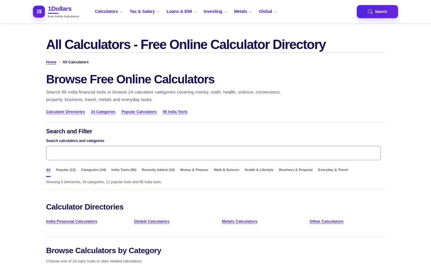 1Dollars — Money, savings & smart spending — simplified — P page