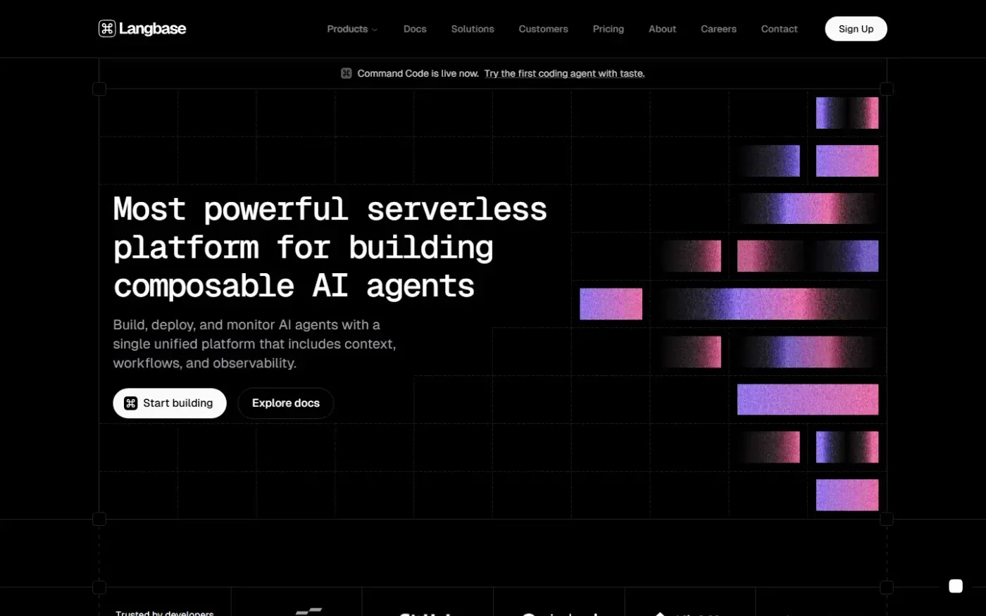 Langbase — Solutions page