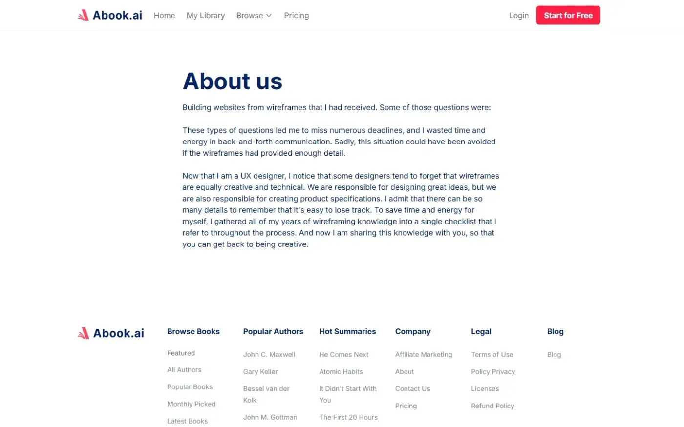 Abook — About us page