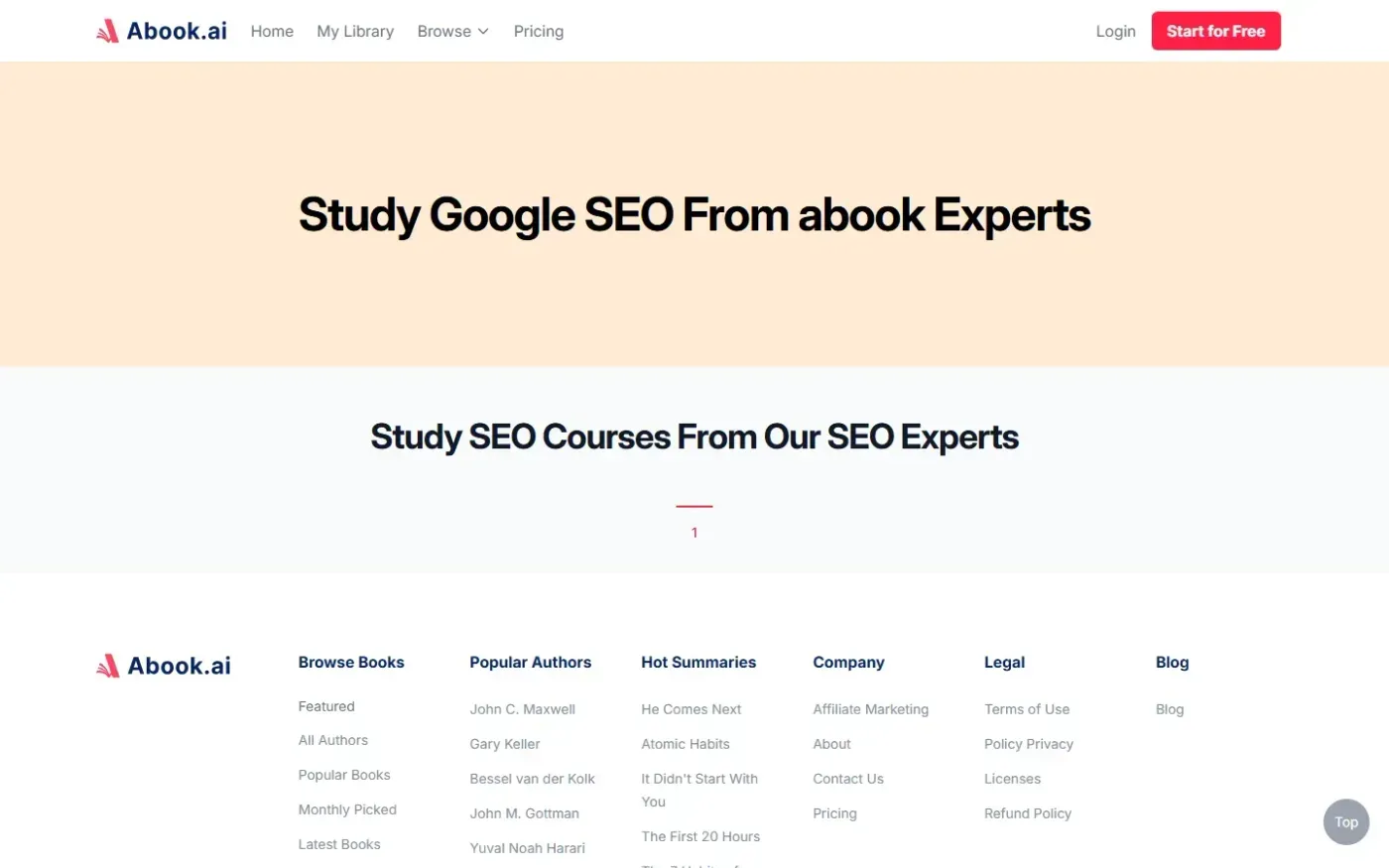 Abook — Blog page
