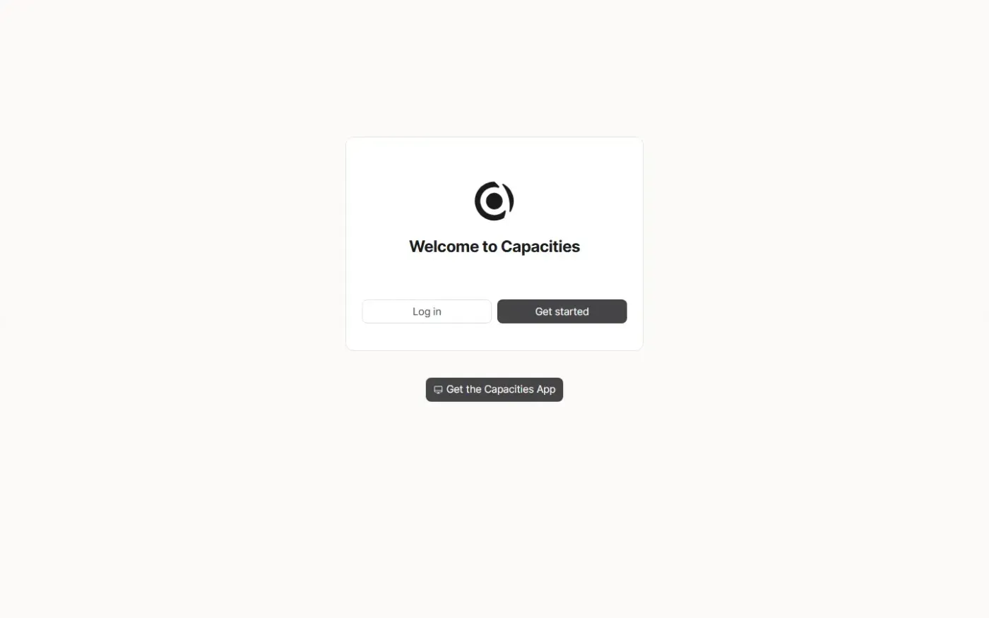 Capacities — Home page