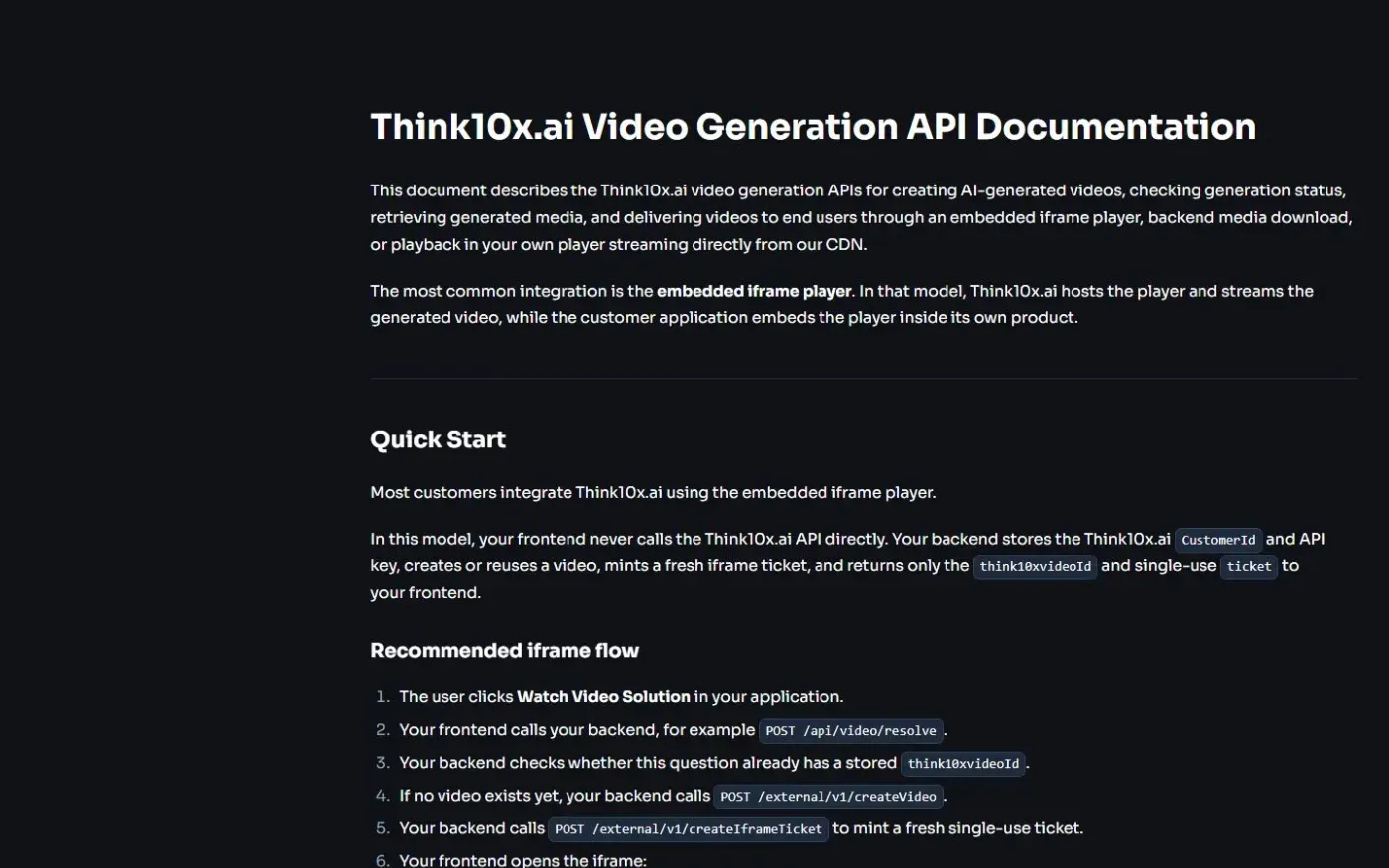 Think10x — Docs page