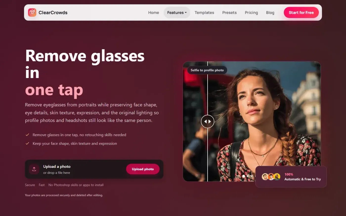 Clearcrowds — Features page