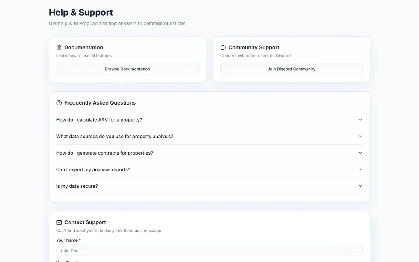 Proplab — Help page