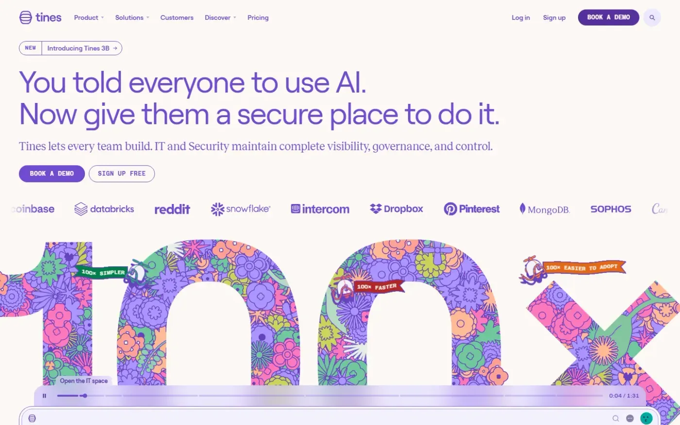 Tines 3B — The secure environment for agents, apps, and automations — Home page