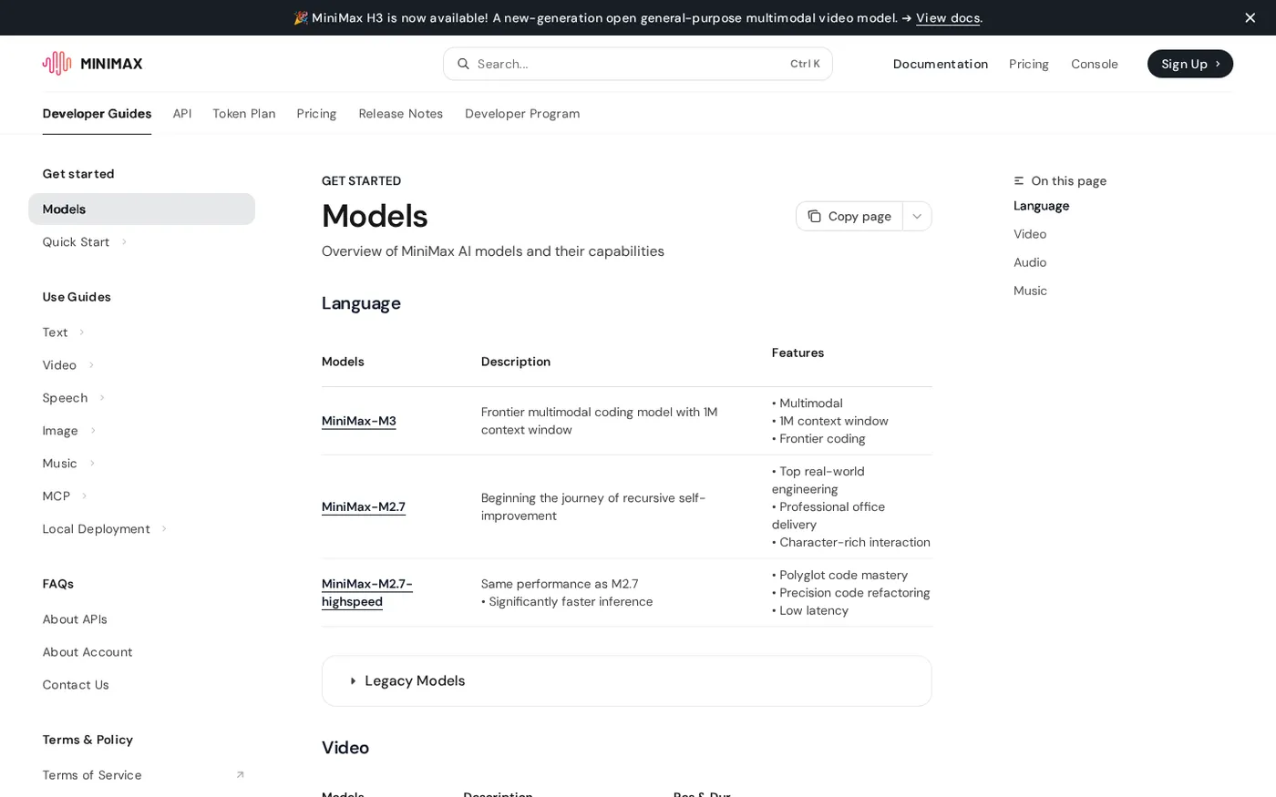 MiniMax Design — Your own agent team for open-ended creation — Docs page