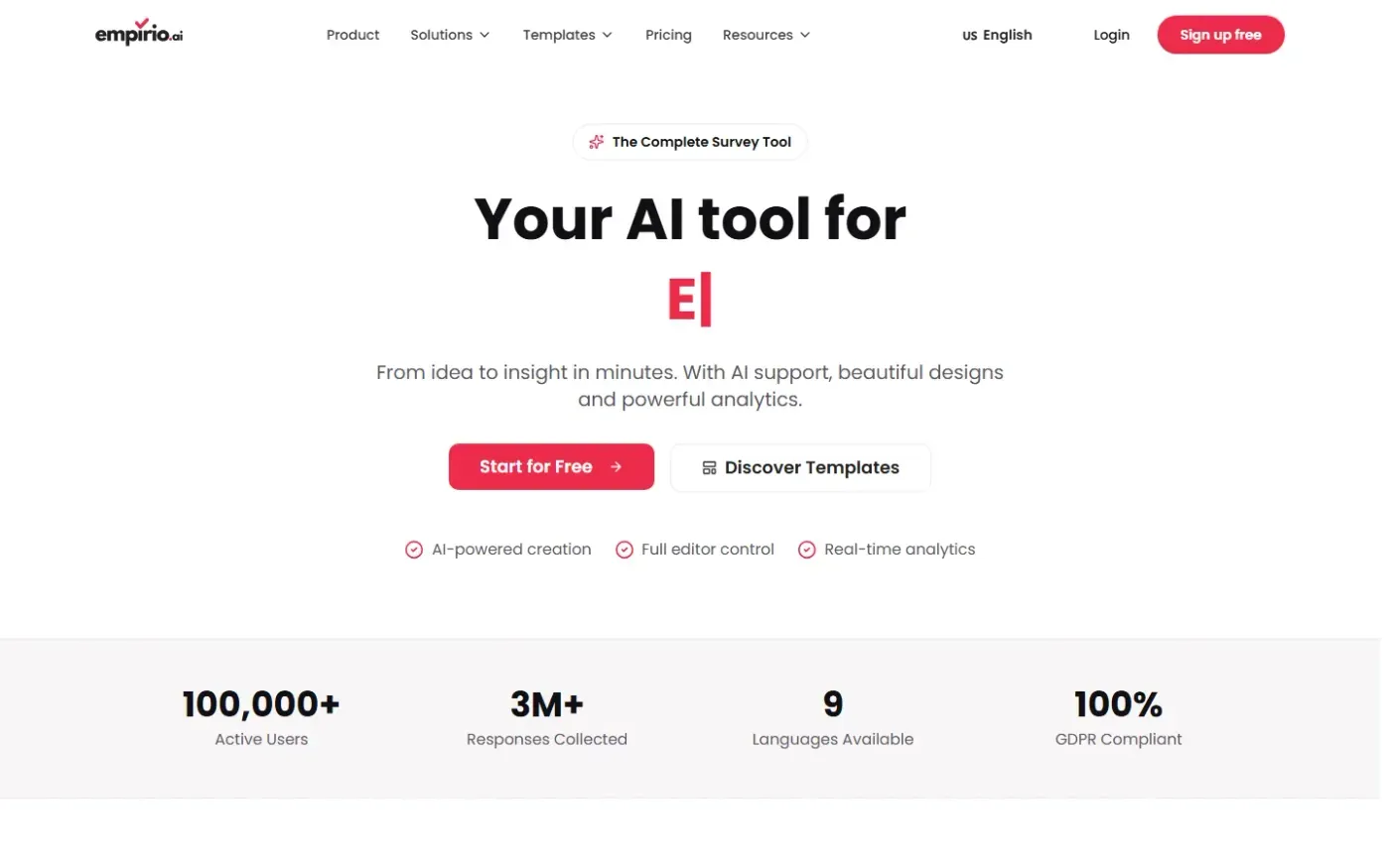 Empirio — Product page