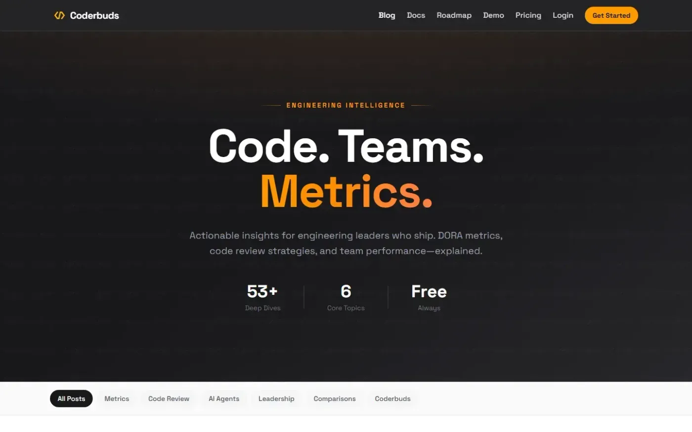 Coderbuds — Blog page