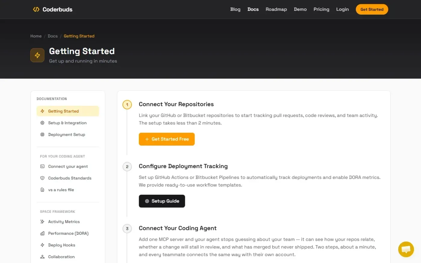 Coderbuds — Docs page