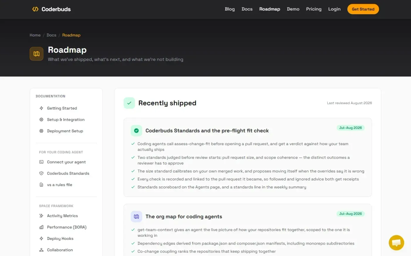 Coderbuds — Docs page