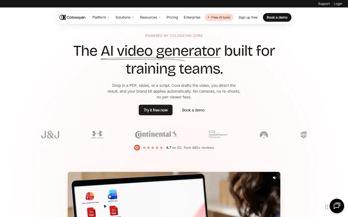 Colossyan — Features page