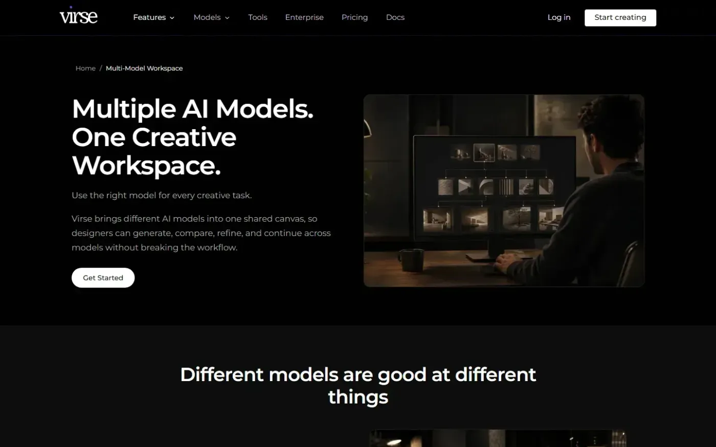 Virse — Features page