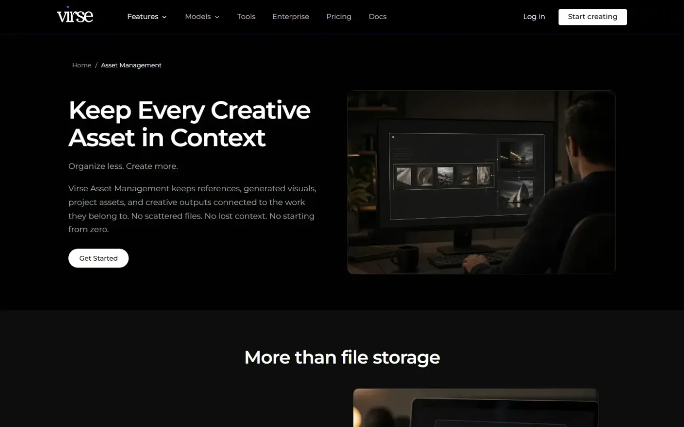 Virse — Features page