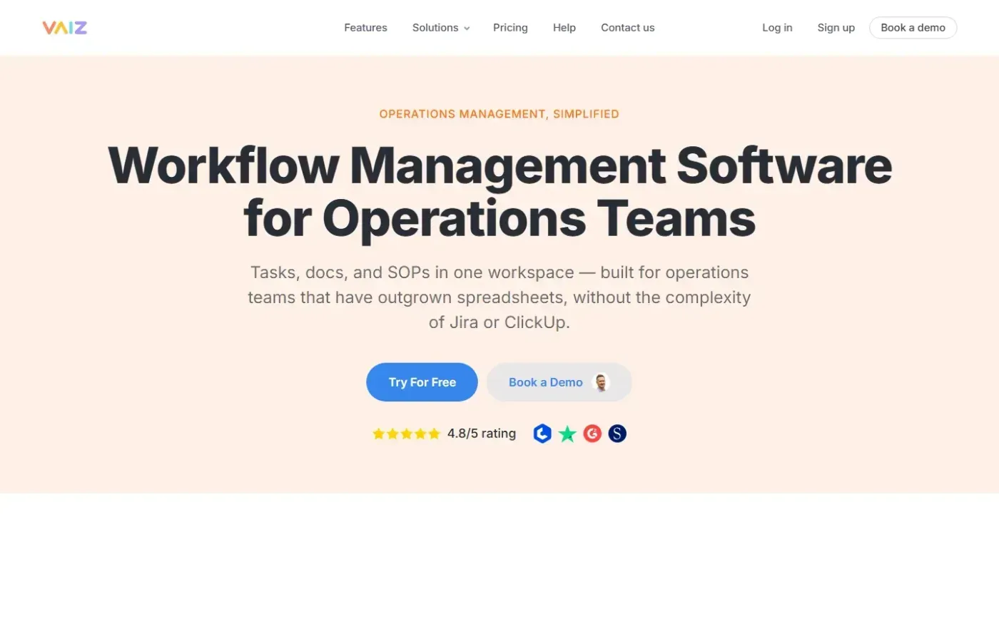 Vaiz — Solutions page