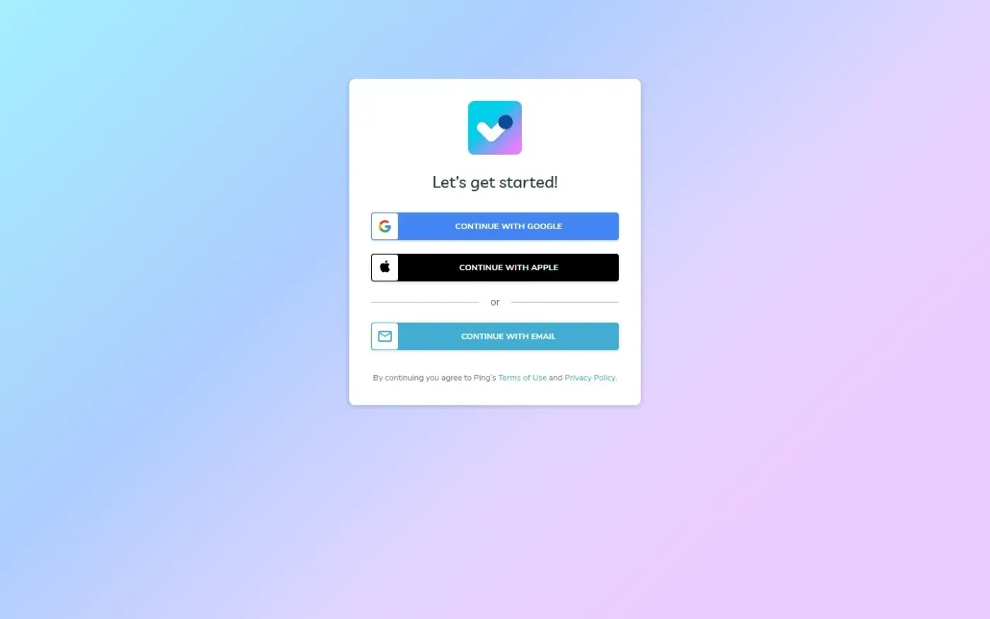 Ping — Home page