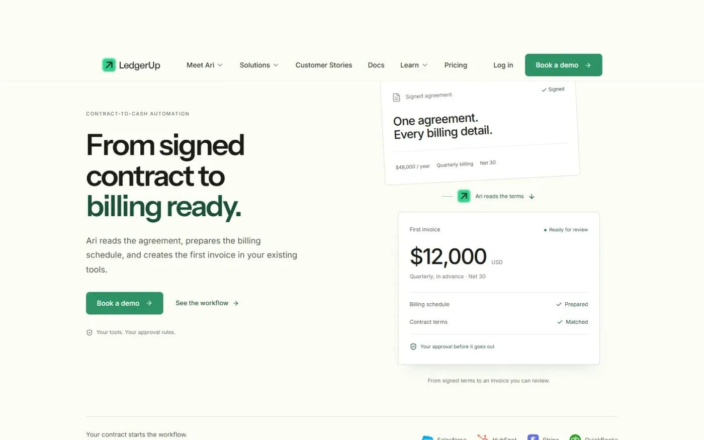 Ledgerup — Product page
