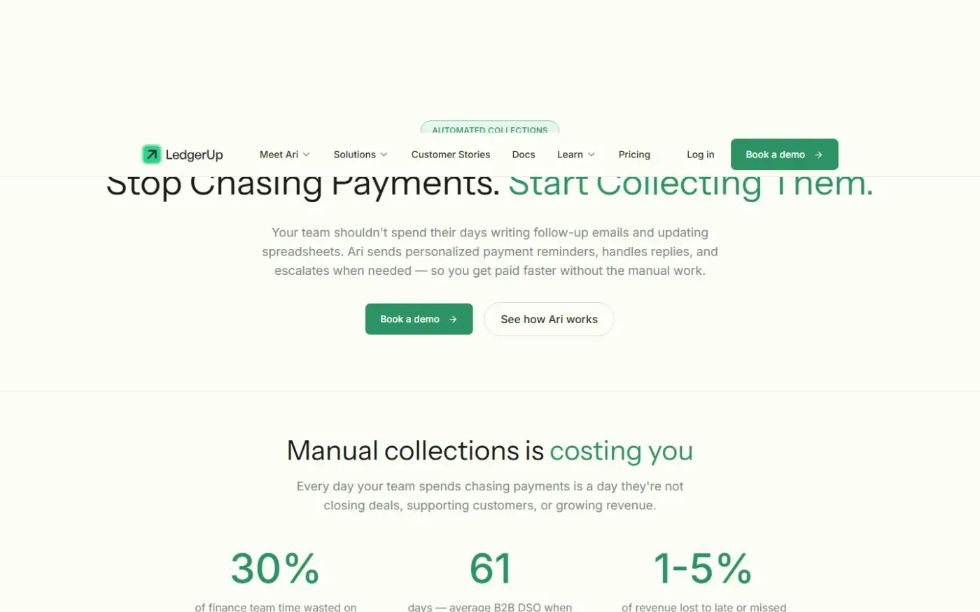 Ledgerup — Product page