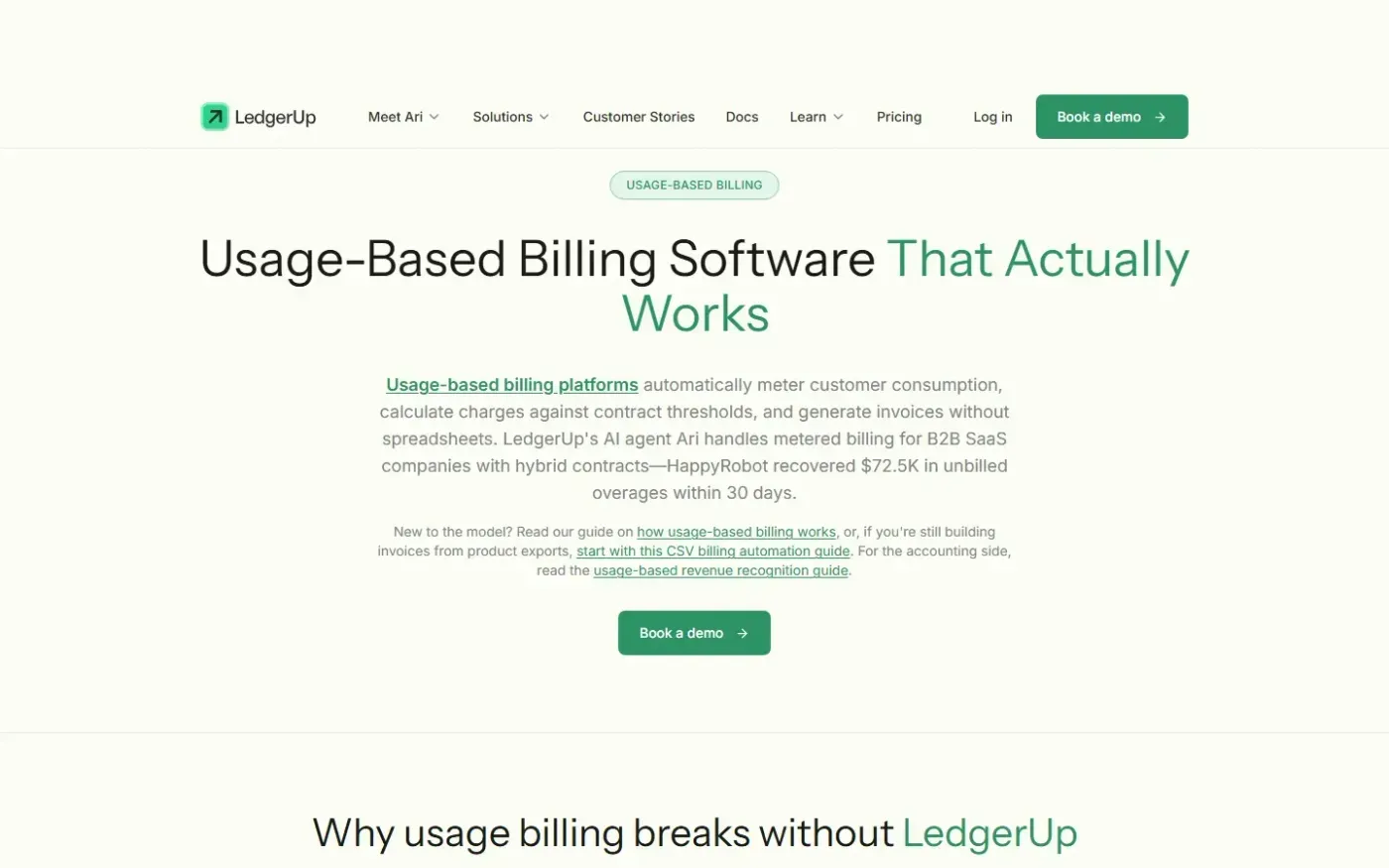 Ledgerup — Product page