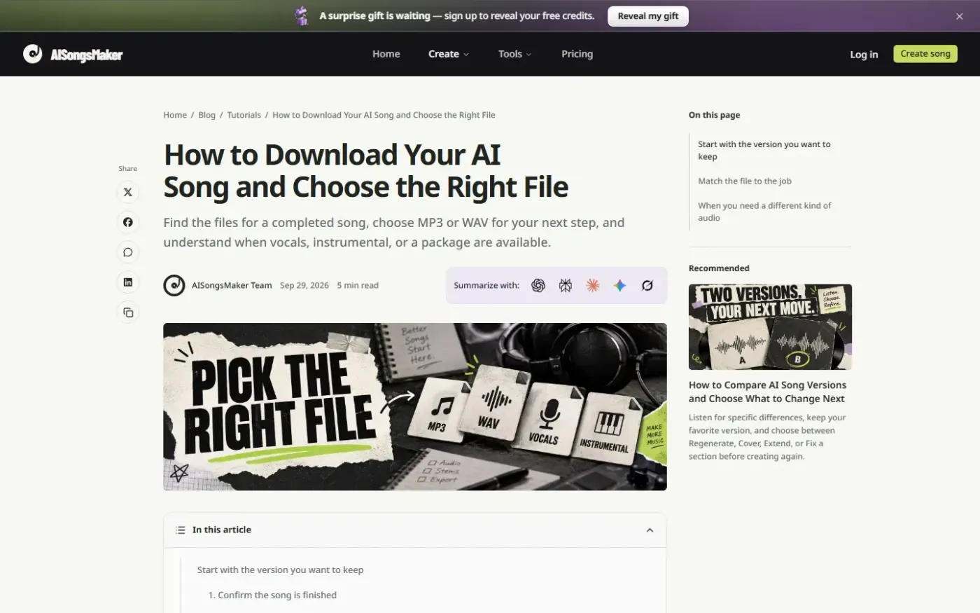Aisongsmaker — Blog page